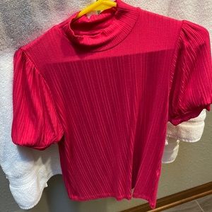 Banana Republic Short-Sleeve Top Pink Medium